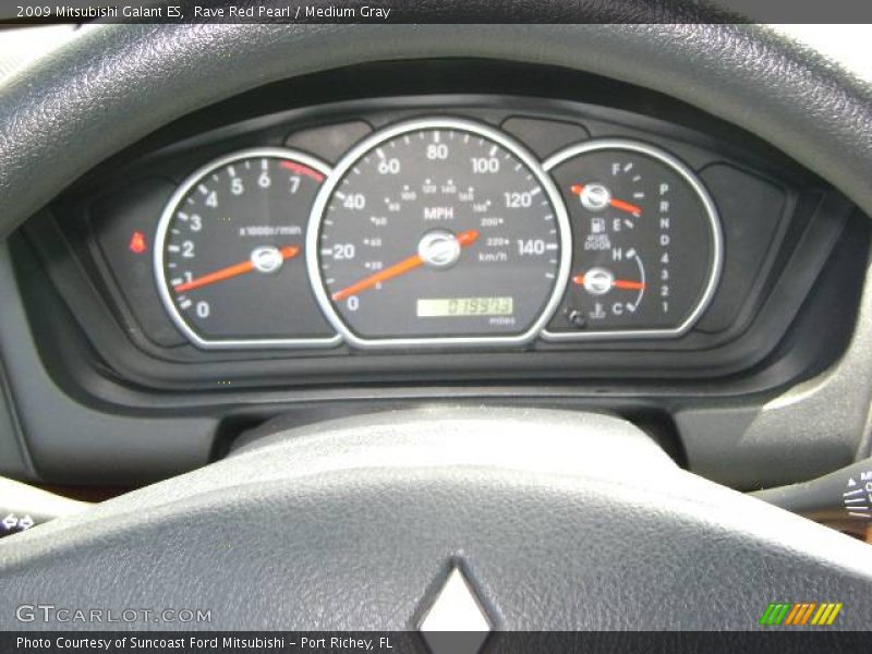 Rave Red Pearl / Medium Gray 2009 Mitsubishi Galant ES