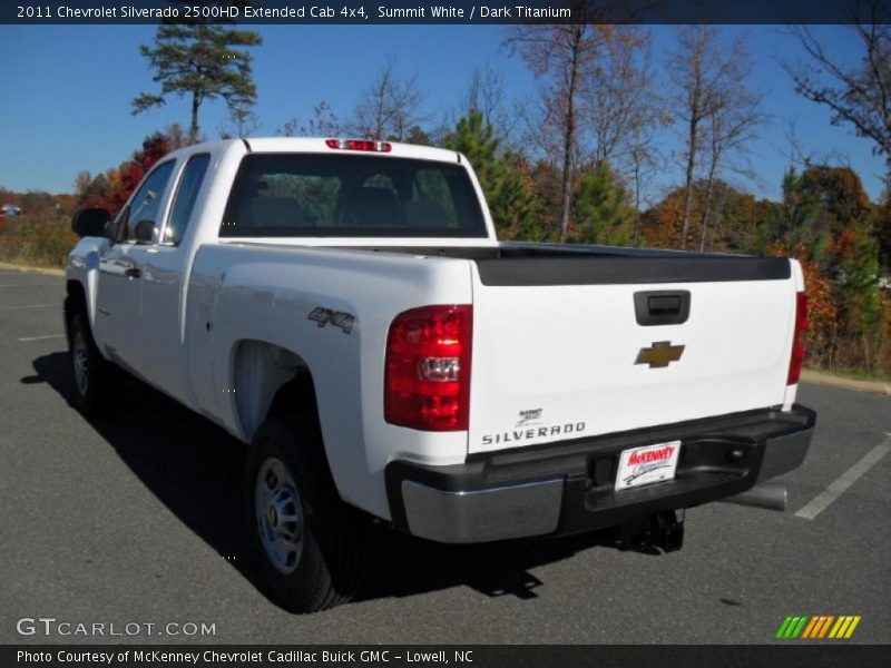 Summit White / Dark Titanium 2011 Chevrolet Silverado 2500HD Extended Cab 4x4