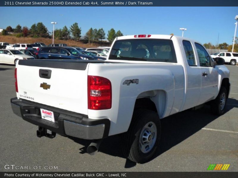 Summit White / Dark Titanium 2011 Chevrolet Silverado 2500HD Extended Cab 4x4