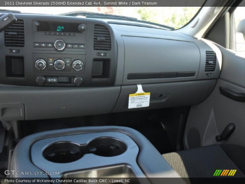 Summit White / Dark Titanium 2011 Chevrolet Silverado 2500HD Extended Cab 4x4