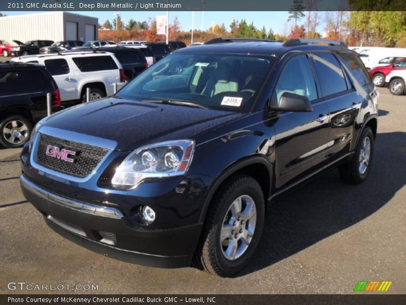 Deep Blue Metallic / Light Titanium 2011 GMC Acadia SLE