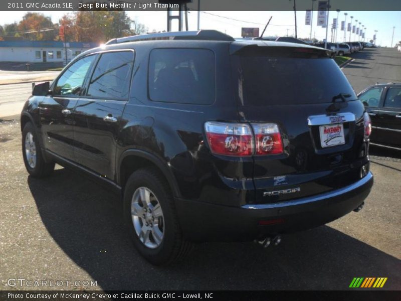 Deep Blue Metallic / Light Titanium 2011 GMC Acadia SLE