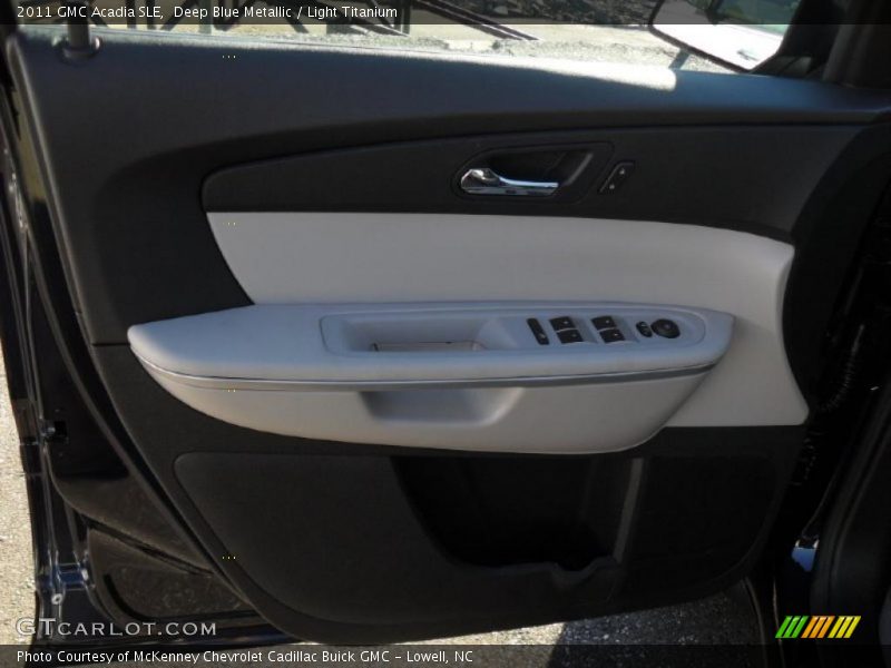 Deep Blue Metallic / Light Titanium 2011 GMC Acadia SLE