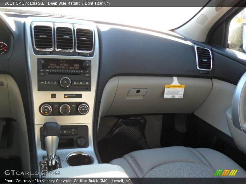 Deep Blue Metallic / Light Titanium 2011 GMC Acadia SLE