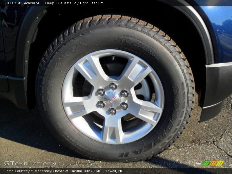 Deep Blue Metallic / Light Titanium 2011 GMC Acadia SLE