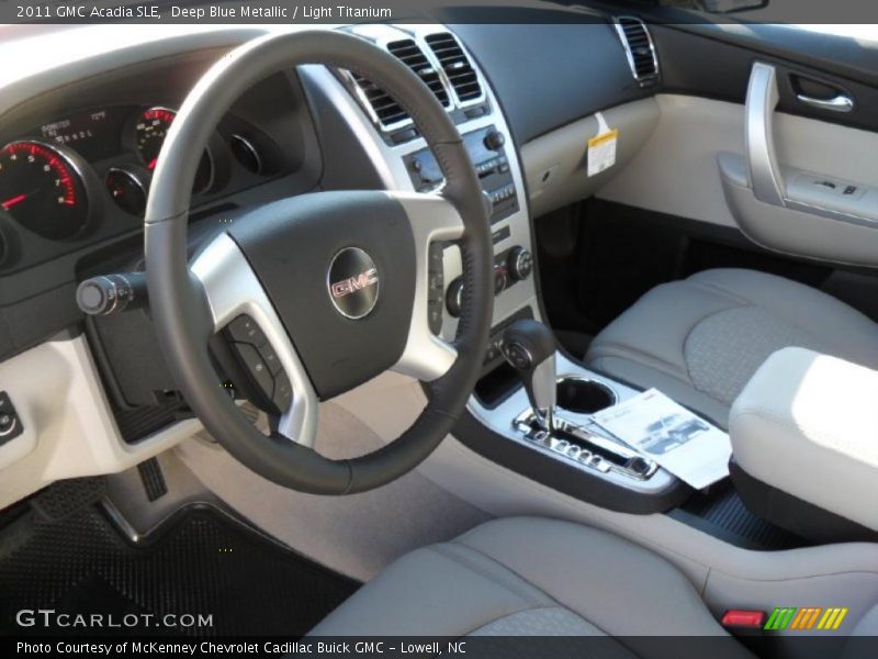 Deep Blue Metallic / Light Titanium 2011 GMC Acadia SLE
