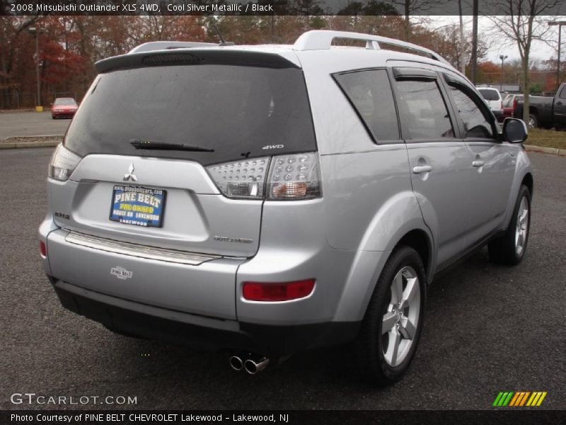 Cool Silver Metallic / Black 2008 Mitsubishi Outlander XLS 4WD