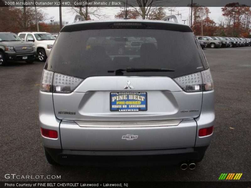Cool Silver Metallic / Black 2008 Mitsubishi Outlander XLS 4WD