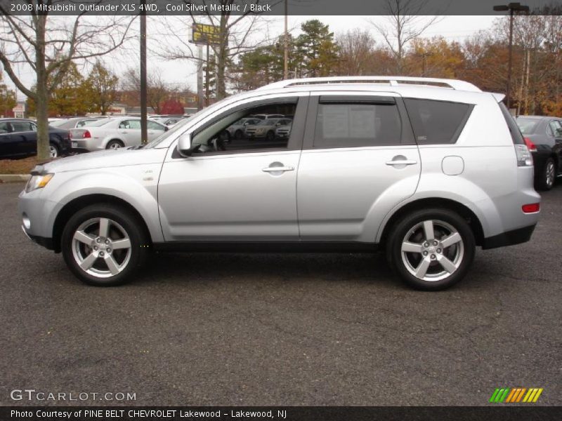 Cool Silver Metallic / Black 2008 Mitsubishi Outlander XLS 4WD