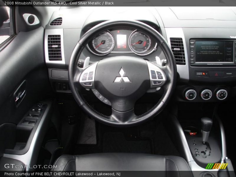 Cool Silver Metallic / Black 2008 Mitsubishi Outlander XLS 4WD