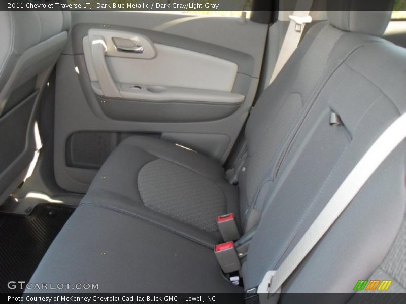 Dark Blue Metallic / Dark Gray/Light Gray 2011 Chevrolet Traverse LT