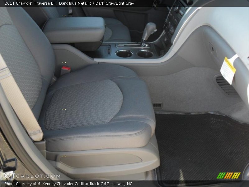 Dark Blue Metallic / Dark Gray/Light Gray 2011 Chevrolet Traverse LT