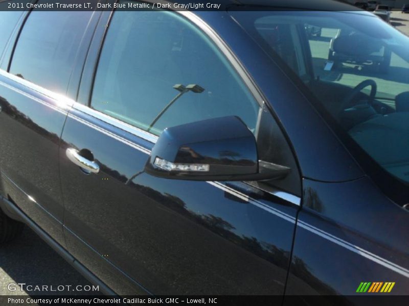 Dark Blue Metallic / Dark Gray/Light Gray 2011 Chevrolet Traverse LT
