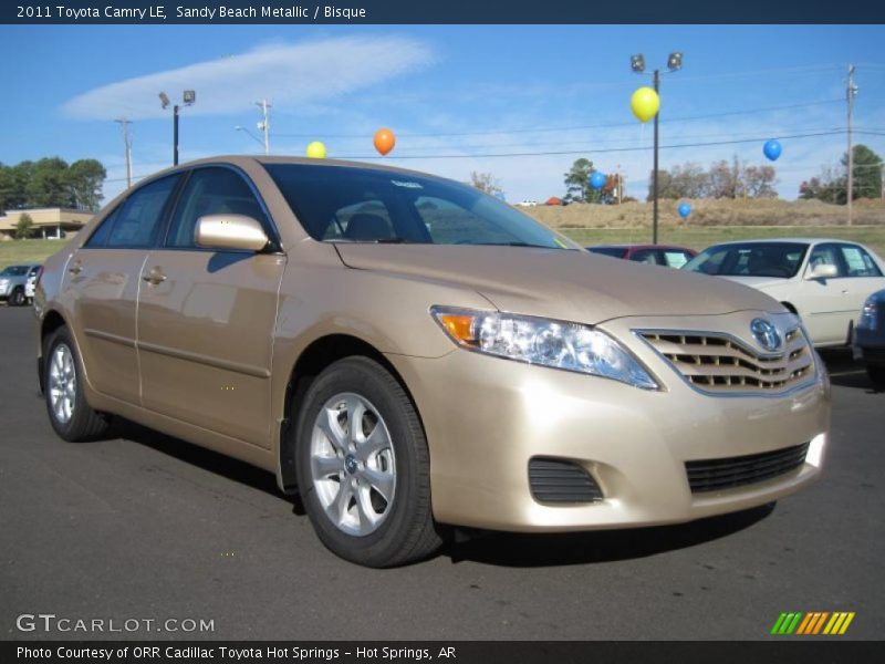 Sandy Beach Metallic / Bisque 2011 Toyota Camry LE