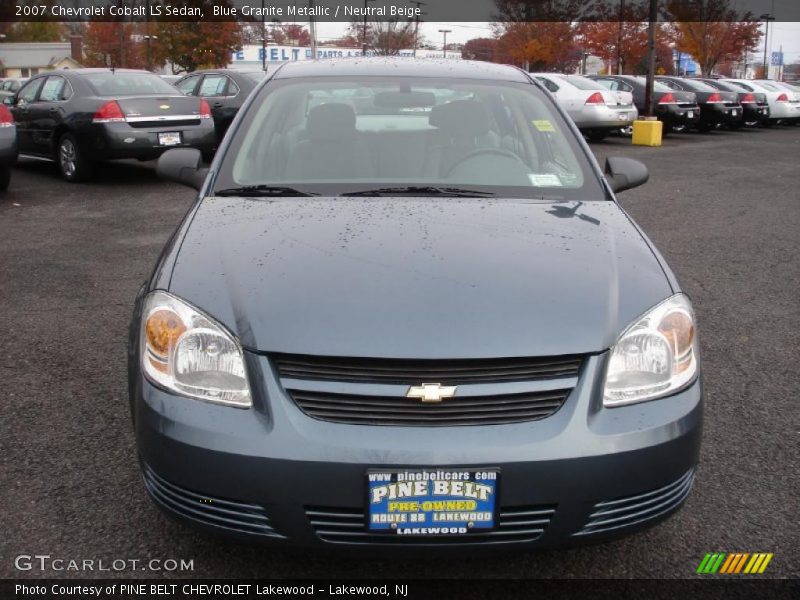 Blue Granite Metallic / Neutral Beige 2007 Chevrolet Cobalt LS Sedan