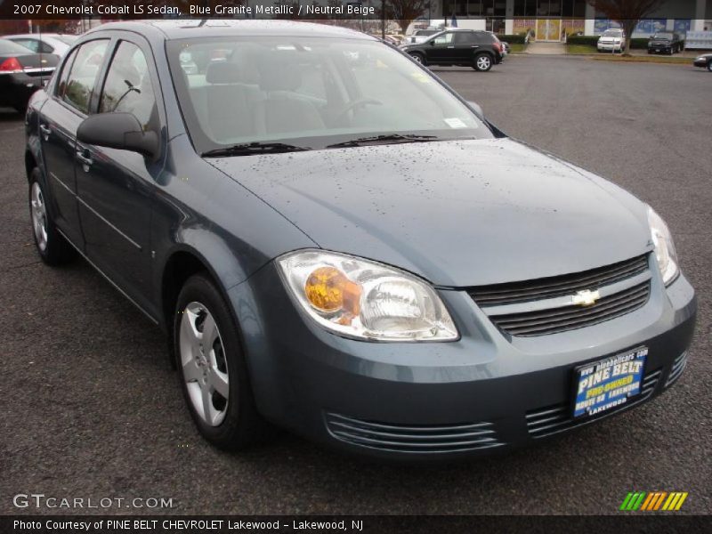 Blue Granite Metallic / Neutral Beige 2007 Chevrolet Cobalt LS Sedan