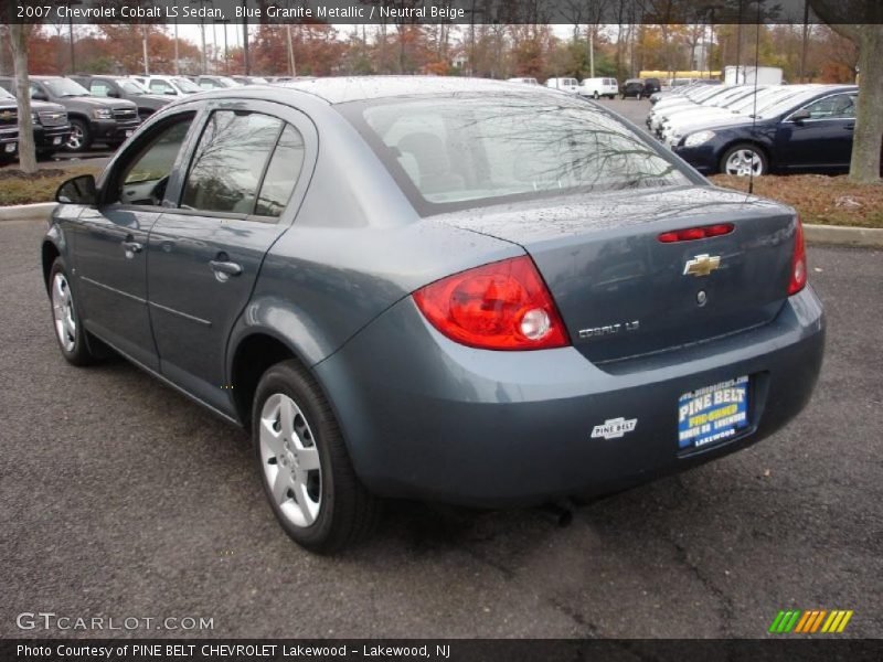 Blue Granite Metallic / Neutral Beige 2007 Chevrolet Cobalt LS Sedan