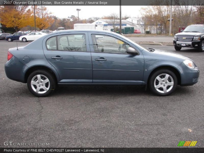Blue Granite Metallic / Neutral Beige 2007 Chevrolet Cobalt LS Sedan