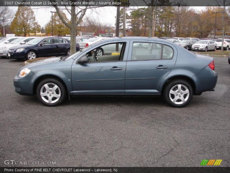 Blue Granite Metallic / Neutral Beige 2007 Chevrolet Cobalt LS Sedan