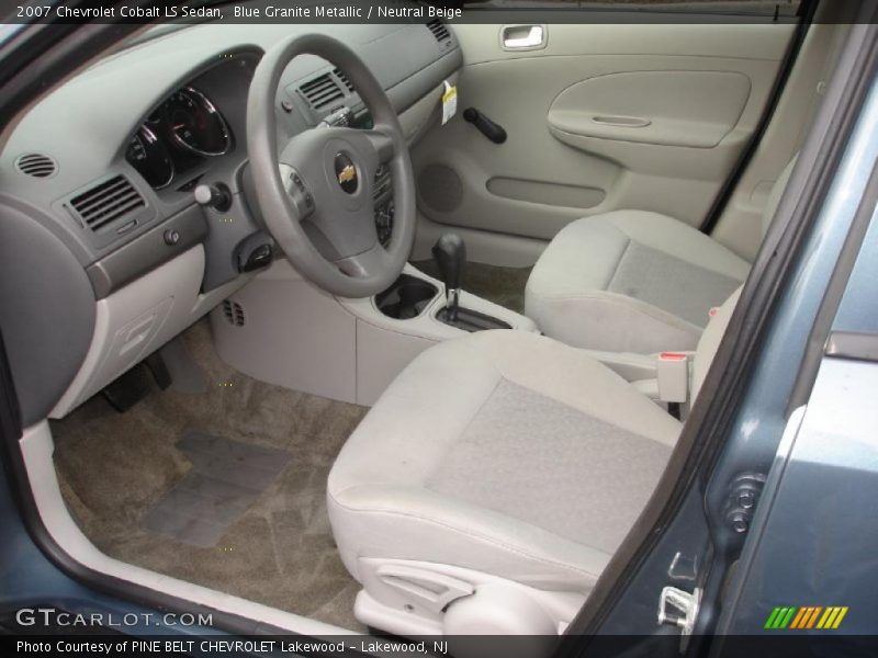 Blue Granite Metallic / Neutral Beige 2007 Chevrolet Cobalt LS Sedan