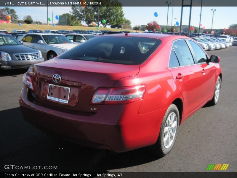Barcelona Red Metallic / Bisque 2011 Toyota Camry LE