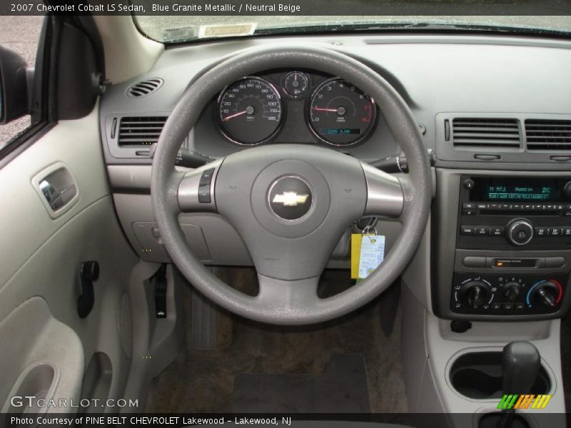 Blue Granite Metallic / Neutral Beige 2007 Chevrolet Cobalt LS Sedan