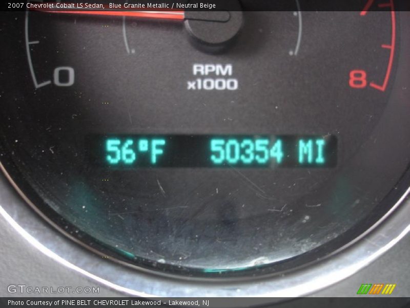 Blue Granite Metallic / Neutral Beige 2007 Chevrolet Cobalt LS Sedan