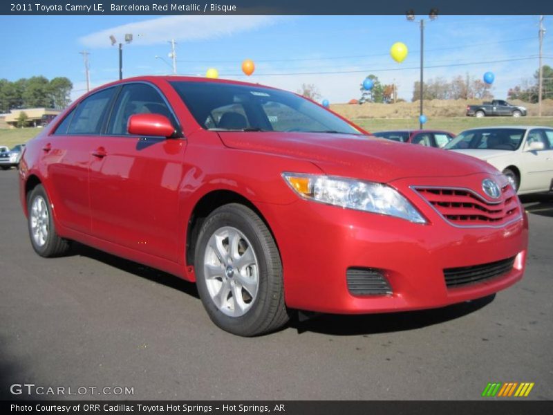 Barcelona Red Metallic / Bisque 2011 Toyota Camry LE