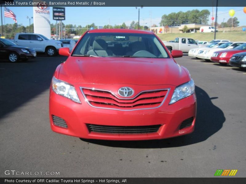 Barcelona Red Metallic / Bisque 2011 Toyota Camry LE