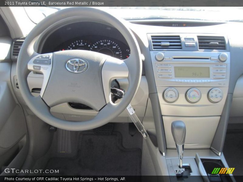 Barcelona Red Metallic / Bisque 2011 Toyota Camry LE
