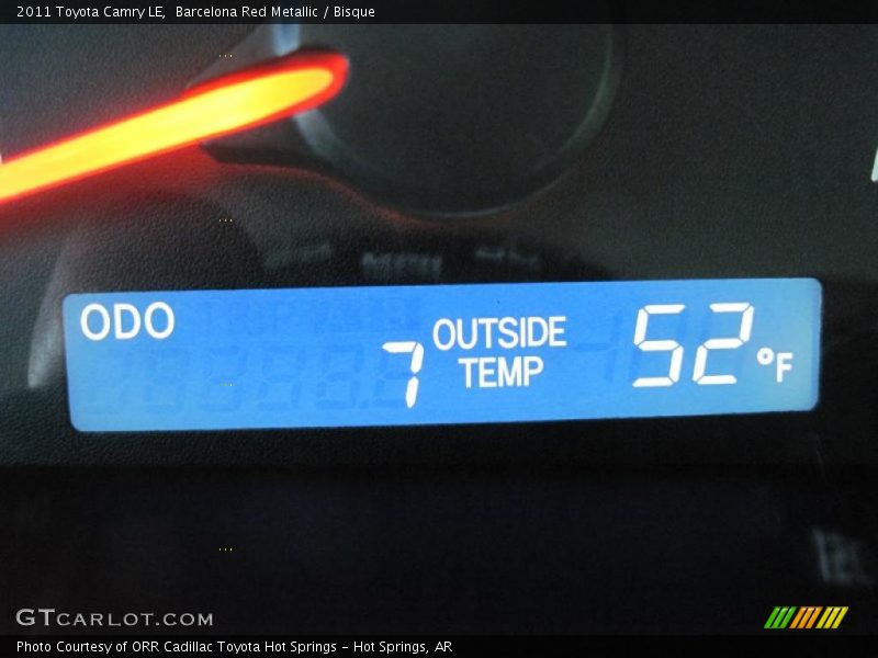 Barcelona Red Metallic / Bisque 2011 Toyota Camry LE