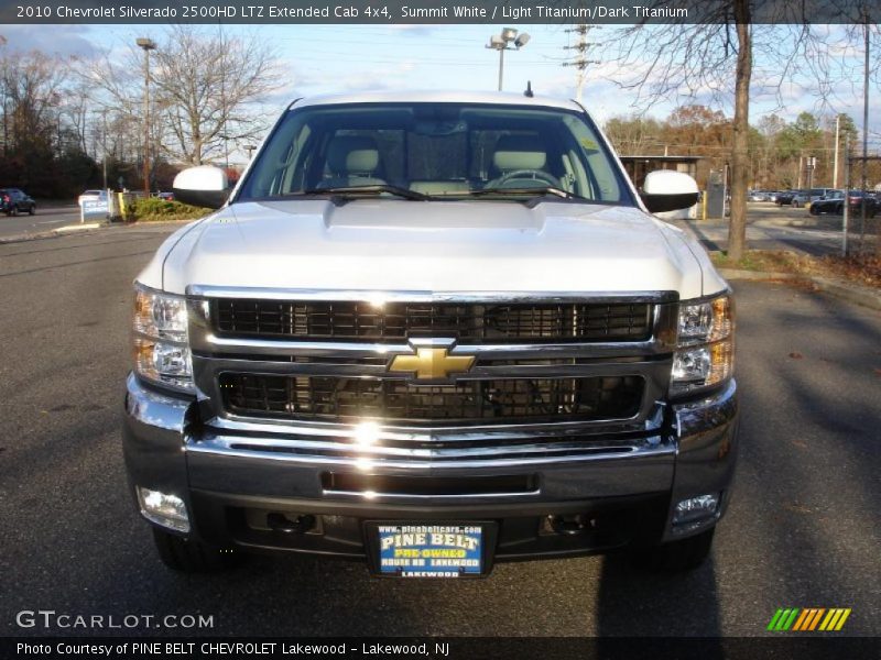 Summit White / Light Titanium/Dark Titanium 2010 Chevrolet Silverado 2500HD LTZ Extended Cab 4x4