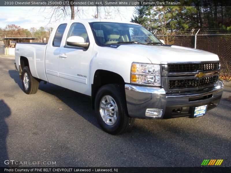 Summit White / Light Titanium/Dark Titanium 2010 Chevrolet Silverado 2500HD LTZ Extended Cab 4x4
