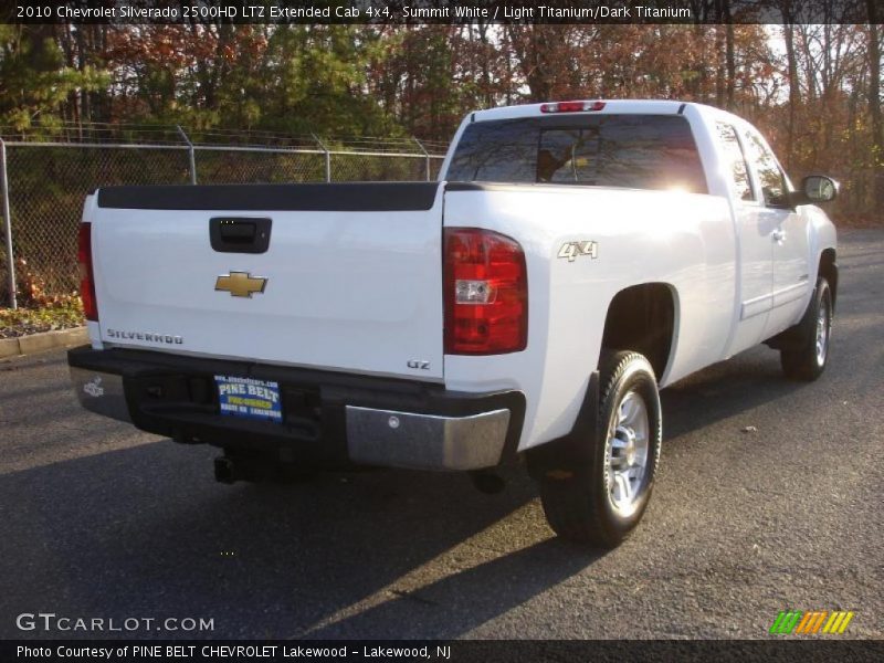 Summit White / Light Titanium/Dark Titanium 2010 Chevrolet Silverado 2500HD LTZ Extended Cab 4x4