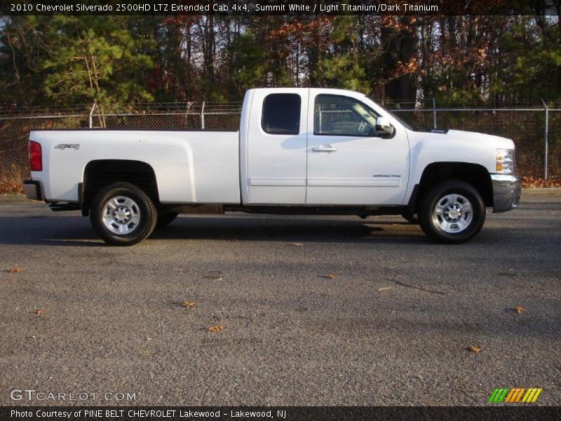 Summit White / Light Titanium/Dark Titanium 2010 Chevrolet Silverado 2500HD LTZ Extended Cab 4x4