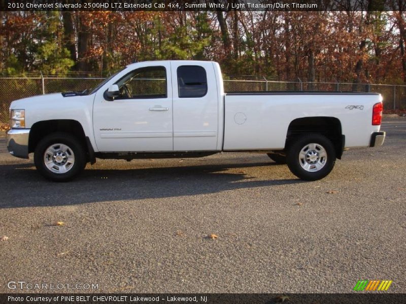 Summit White / Light Titanium/Dark Titanium 2010 Chevrolet Silverado 2500HD LTZ Extended Cab 4x4