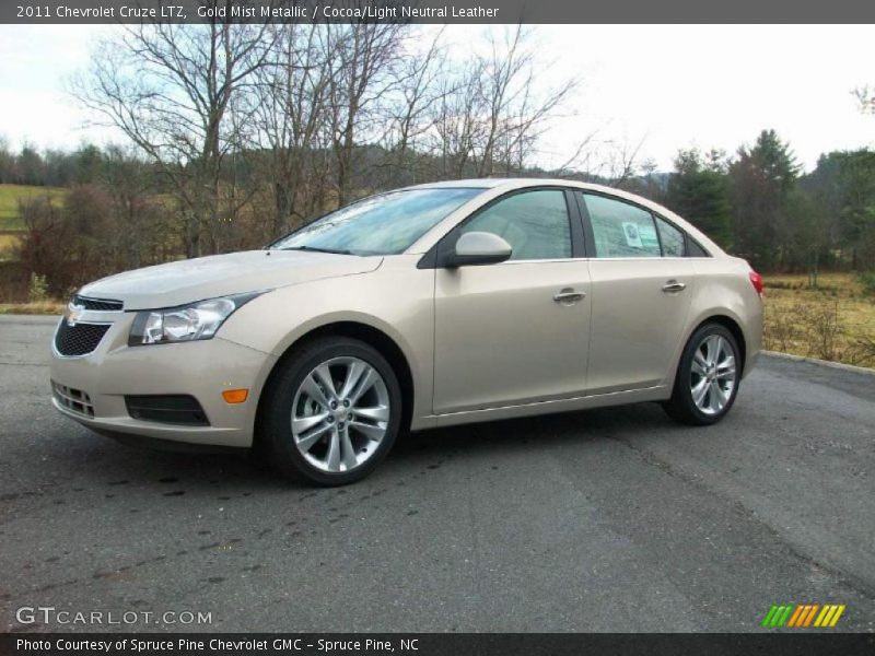 Gold Mist Metallic / Cocoa/Light Neutral Leather 2011 Chevrolet Cruze LTZ