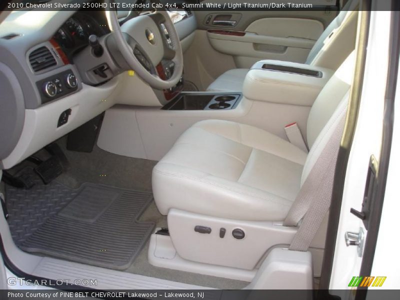 Summit White / Light Titanium/Dark Titanium 2010 Chevrolet Silverado 2500HD LTZ Extended Cab 4x4