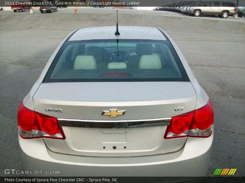 Gold Mist Metallic / Cocoa/Light Neutral Leather 2011 Chevrolet Cruze LTZ