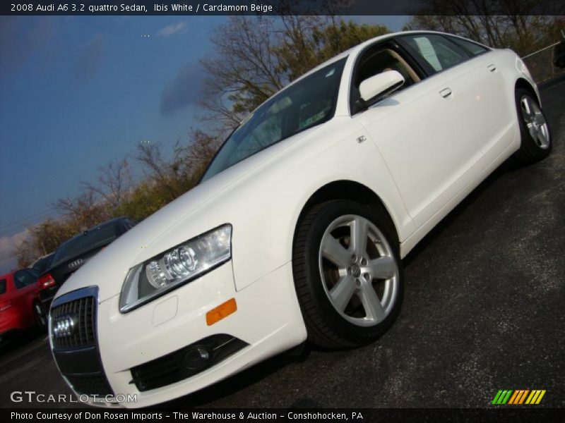 Ibis White / Cardamom Beige 2008 Audi A6 3.2 quattro Sedan
