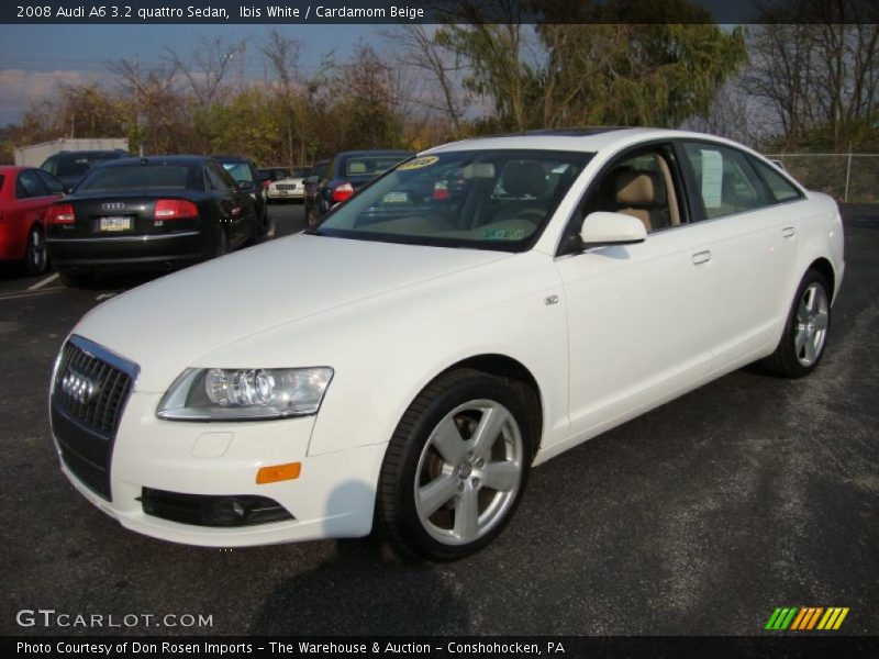 Ibis White / Cardamom Beige 2008 Audi A6 3.2 quattro Sedan