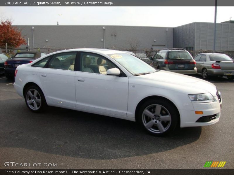 Ibis White / Cardamom Beige 2008 Audi A6 3.2 quattro Sedan