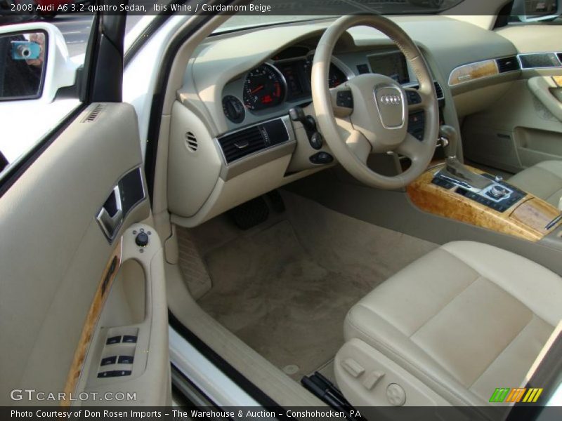 Ibis White / Cardamom Beige 2008 Audi A6 3.2 quattro Sedan