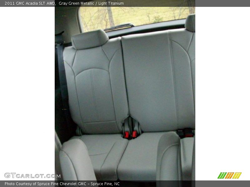 Gray Green Metallic / Light Titanium 2011 GMC Acadia SLT AWD