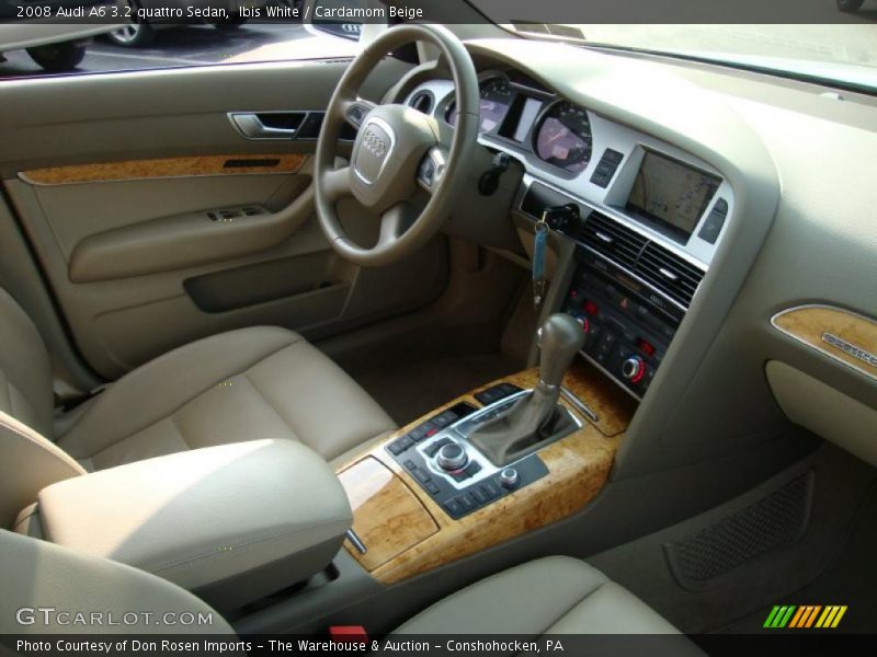 Ibis White / Cardamom Beige 2008 Audi A6 3.2 quattro Sedan