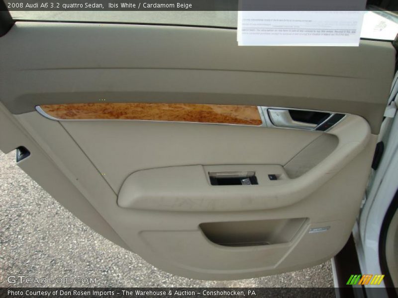 Ibis White / Cardamom Beige 2008 Audi A6 3.2 quattro Sedan