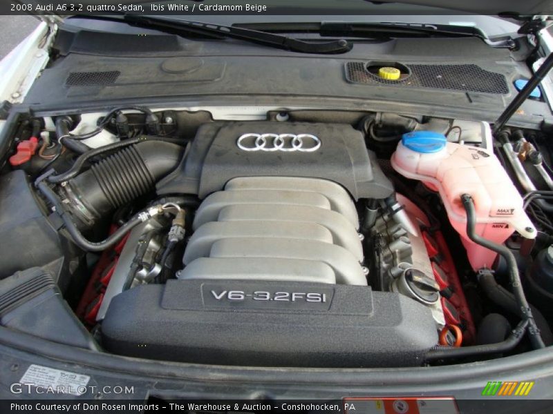 Ibis White / Cardamom Beige 2008 Audi A6 3.2 quattro Sedan