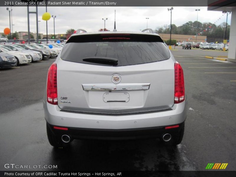 Radiant Silver Metallic / Titanium/Ebony 2011 Cadillac SRX FWD