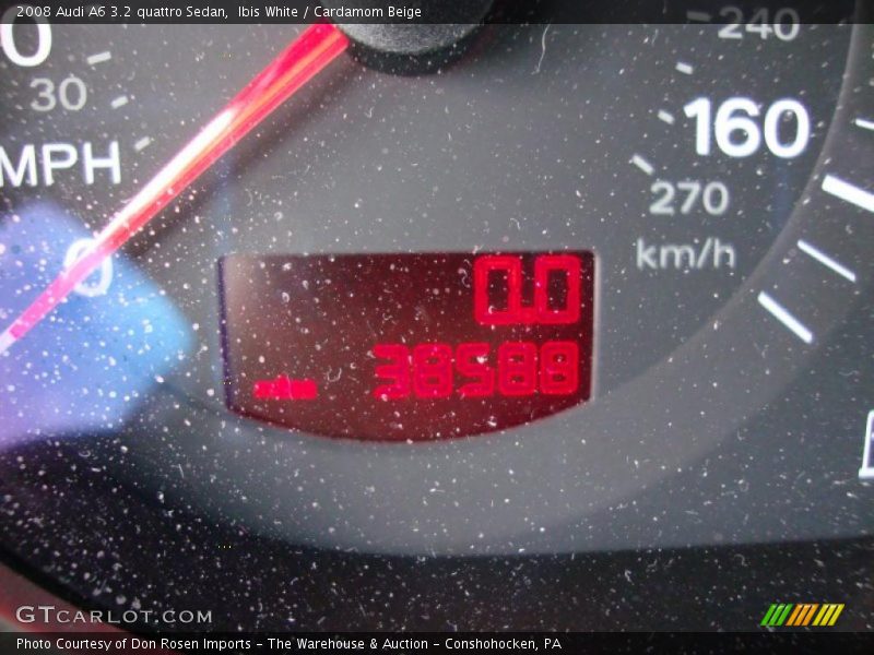 Ibis White / Cardamom Beige 2008 Audi A6 3.2 quattro Sedan