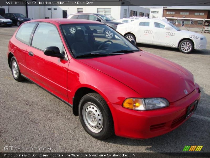 Milano Red / Dark Grey 1994 Honda Civic CX Hatchback